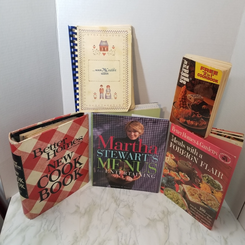 Vintage recipes books